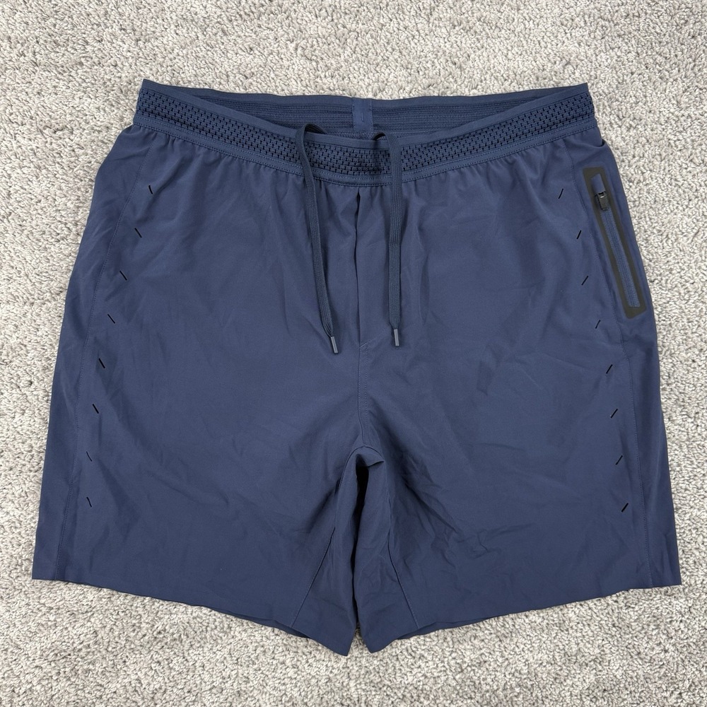 Ten Thousand The Session Shorts Men's XL 7" Navy Lined Drawstrings Performance